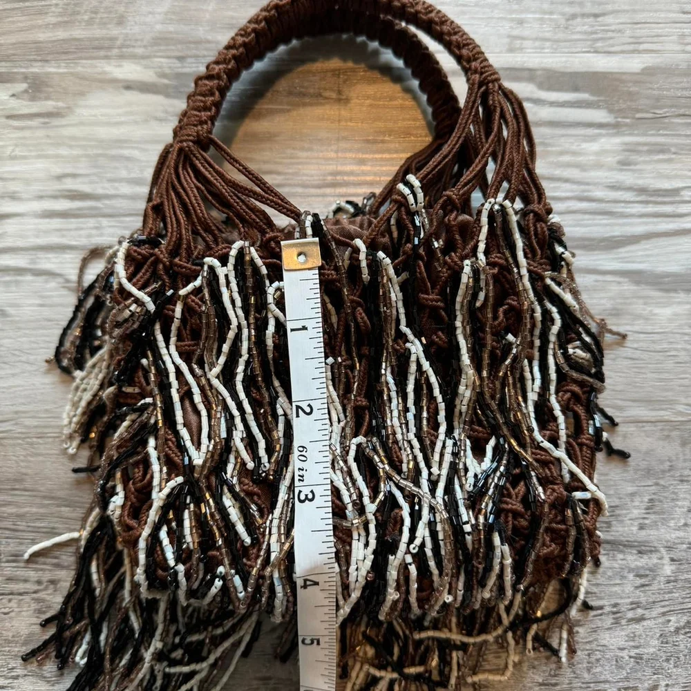 ZARA BRAND NEW WITH TAG- BEADED MINI BUCKET BAG